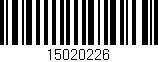 Código de barras (EAN, GTIN, SKU, ISBN): '15020226'