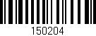 Código de barras (EAN, GTIN, SKU, ISBN): '150204'