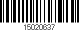 Código de barras (EAN, GTIN, SKU, ISBN): '15020637'