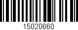 Código de barras (EAN, GTIN, SKU, ISBN): '15020660'