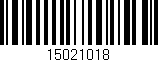 Código de barras (EAN, GTIN, SKU, ISBN): '15021018'