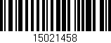 Código de barras (EAN, GTIN, SKU, ISBN): '15021458'