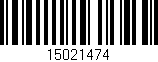 Código de barras (EAN, GTIN, SKU, ISBN): '15021474'