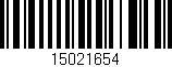 Código de barras (EAN, GTIN, SKU, ISBN): '15021654'