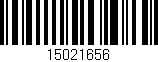 Código de barras (EAN, GTIN, SKU, ISBN): '15021656'