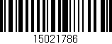 Código de barras (EAN, GTIN, SKU, ISBN): '15021786'