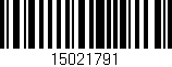 Código de barras (EAN, GTIN, SKU, ISBN): '15021791'