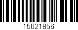 Código de barras (EAN, GTIN, SKU, ISBN): '15021856'