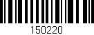 Código de barras (EAN, GTIN, SKU, ISBN): '150220'