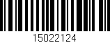 Código de barras (EAN, GTIN, SKU, ISBN): '15022124'