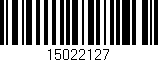 Código de barras (EAN, GTIN, SKU, ISBN): '15022127'