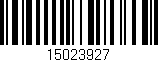 Código de barras (EAN, GTIN, SKU, ISBN): '15023927'