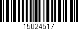 Código de barras (EAN, GTIN, SKU, ISBN): '15024517'