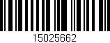 Código de barras (EAN, GTIN, SKU, ISBN): '15025662'