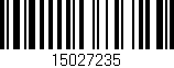 Código de barras (EAN, GTIN, SKU, ISBN): '15027235'