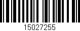 Código de barras (EAN, GTIN, SKU, ISBN): '15027255'