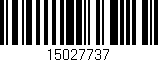 Código de barras (EAN, GTIN, SKU, ISBN): '15027737'