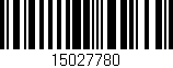 Código de barras (EAN, GTIN, SKU, ISBN): '15027780'