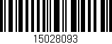 Código de barras (EAN, GTIN, SKU, ISBN): '15028093'