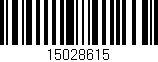 Código de barras (EAN, GTIN, SKU, ISBN): '15028615'