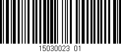 Código de barras (EAN, GTIN, SKU, ISBN): '15030023_01'