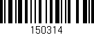 Código de barras (EAN, GTIN, SKU, ISBN): '150314'