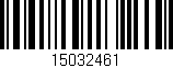 Código de barras (EAN, GTIN, SKU, ISBN): '15032461'