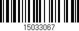 Código de barras (EAN, GTIN, SKU, ISBN): '15033067'