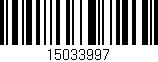 Código de barras (EAN, GTIN, SKU, ISBN): '15033997'