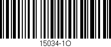 Código de barras (EAN, GTIN, SKU, ISBN): '15034-1O'