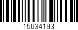 Código de barras (EAN, GTIN, SKU, ISBN): '15034193'