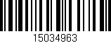 Código de barras (EAN, GTIN, SKU, ISBN): '15034963'