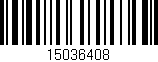Código de barras (EAN, GTIN, SKU, ISBN): '15036408'
