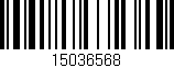 Código de barras (EAN, GTIN, SKU, ISBN): '15036568'