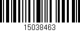 Código de barras (EAN, GTIN, SKU, ISBN): '15038463'