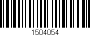 Código de barras (EAN, GTIN, SKU, ISBN): '1504054'