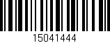 Código de barras (EAN, GTIN, SKU, ISBN): '15041444'