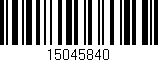 Código de barras (EAN, GTIN, SKU, ISBN): '15045840'