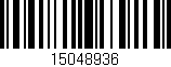 Código de barras (EAN, GTIN, SKU, ISBN): '15048936'