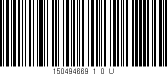 Código de barras (EAN, GTIN, SKU, ISBN): '150494669_1_0_U'