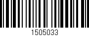 Código de barras (EAN, GTIN, SKU, ISBN): '1505033'