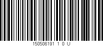 Código de barras (EAN, GTIN, SKU, ISBN): '150506191_1_0_U'