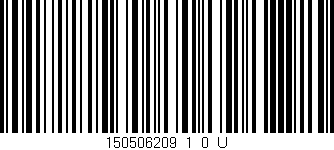 Código de barras (EAN, GTIN, SKU, ISBN): '150506209_1_0_U'