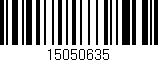 Código de barras (EAN, GTIN, SKU, ISBN): '15050635'
