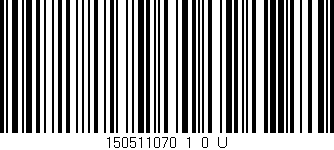 Código de barras (EAN, GTIN, SKU, ISBN): '150511070_1_0_U'