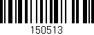 Código de barras (EAN, GTIN, SKU, ISBN): '150513'