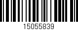 Código de barras (EAN, GTIN, SKU, ISBN): '15055839'