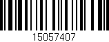 Código de barras (EAN, GTIN, SKU, ISBN): '15057407'