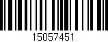 Código de barras (EAN, GTIN, SKU, ISBN): '15057451'
