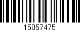 Código de barras (EAN, GTIN, SKU, ISBN): '15057475'